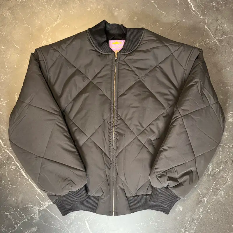 Corteiz CRTZ Olde English Black Bomber Jacket - 1