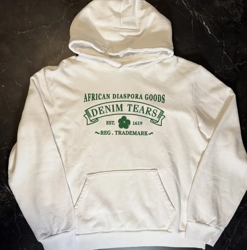 Denim Tears ADG Print Green White Hoodie - 1