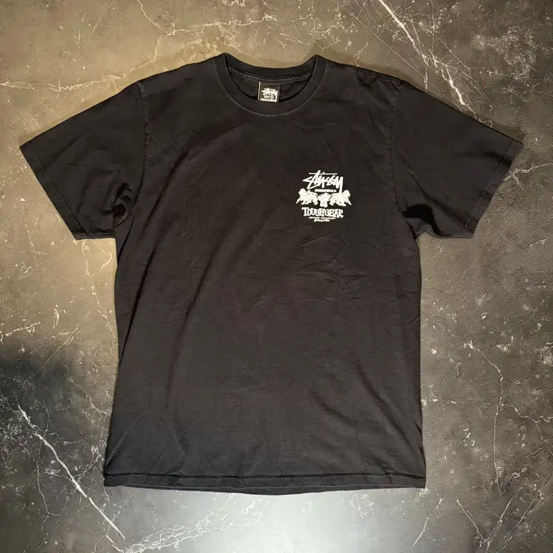 Stussy Tough Gear Black Tee - 1