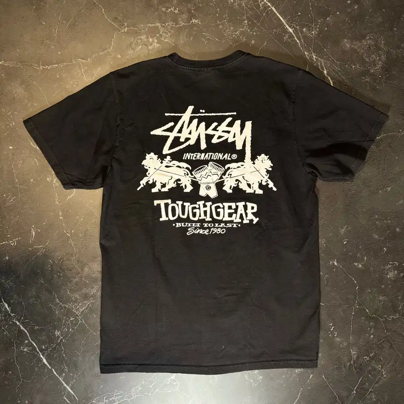 Stussy Tough Gear Black Tee 2
