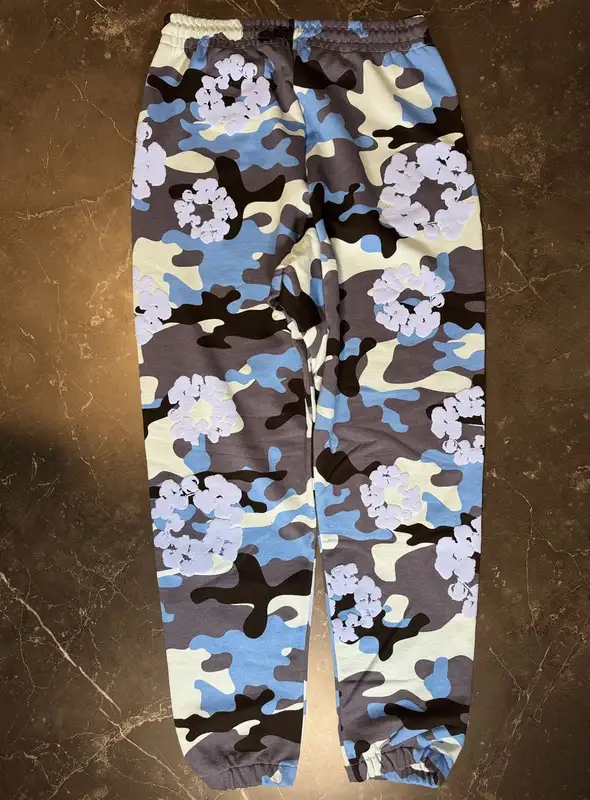 Denim Tears Wreath Sweatpant Blue Camo 2