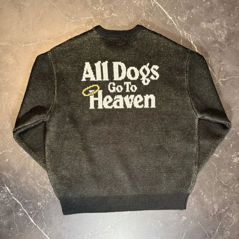 Supreme All Dogs Go To Heaven Sweater Black 2