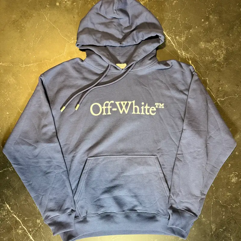 Off-White Big Bookish Navy Hoodie - 1