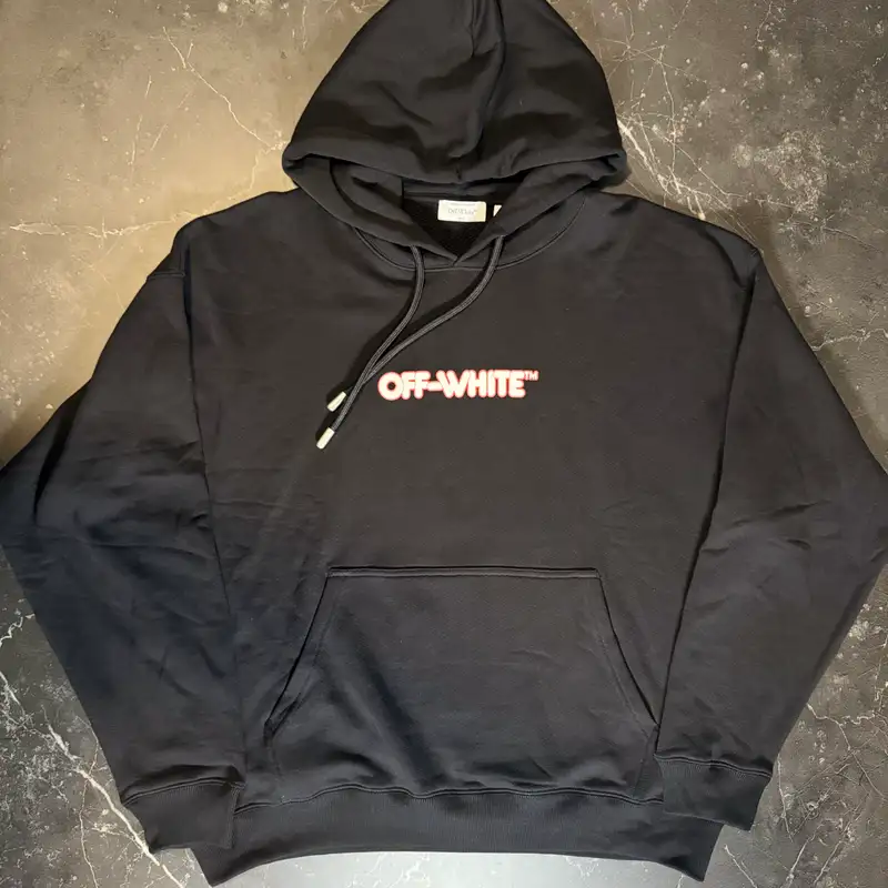 Off-White Round Logo Skate Black Hoodie - 1