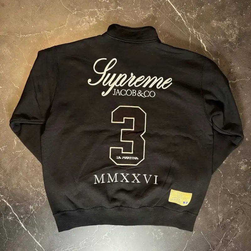 Supreme La Martina Zip Up Black 2