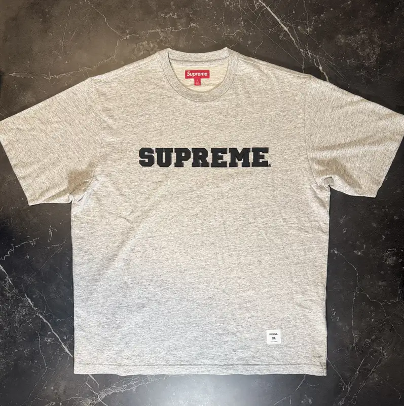 Supreme Collegiate Appliqué S/S Top Grey - 1