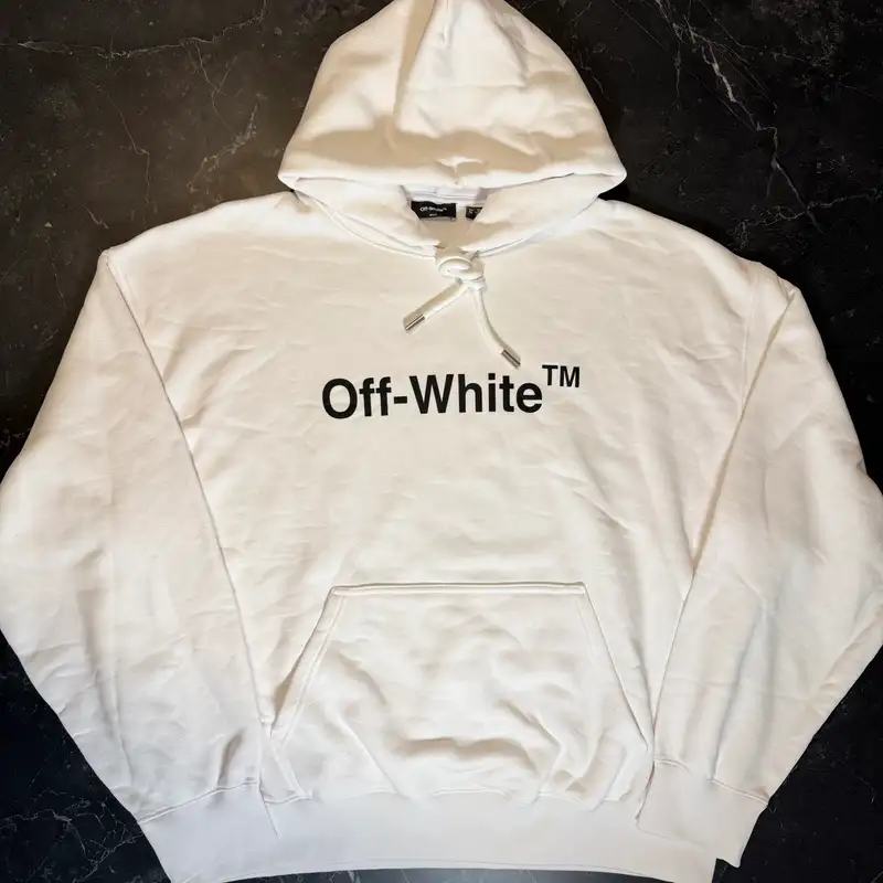 Off-White Big Logo White Hoodie - 1