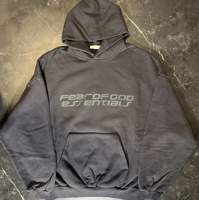 Essentials 90's Hoodie Vintage Black - 1