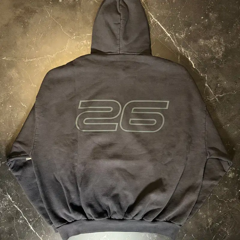 Essentials 90's Hoodie Vintage Black 2