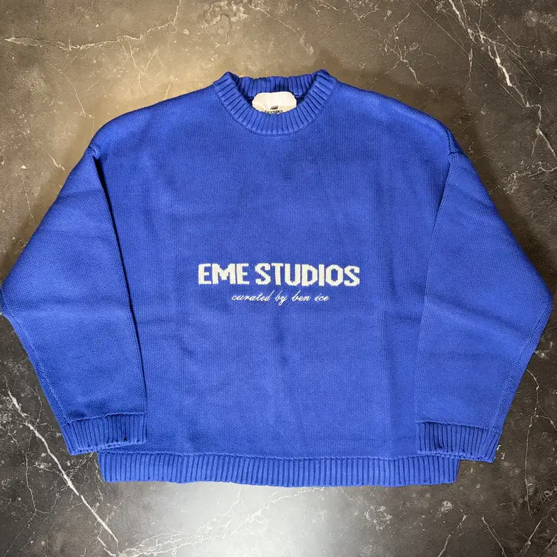 Eme Studios Master Blue Knit Sweater - 1