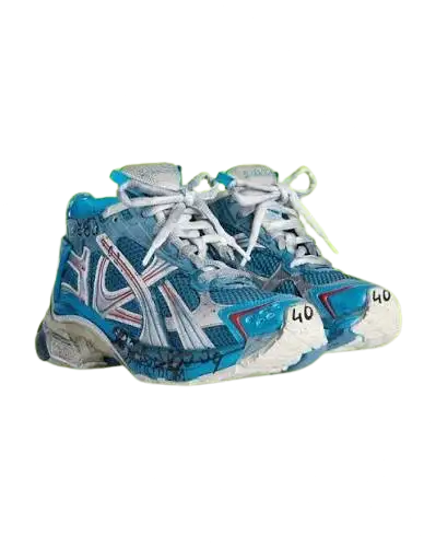 Balenciaga Runner Blue Silver - 1