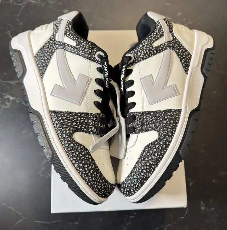 Off-White Out of Office White Black Grey with Dots - 1