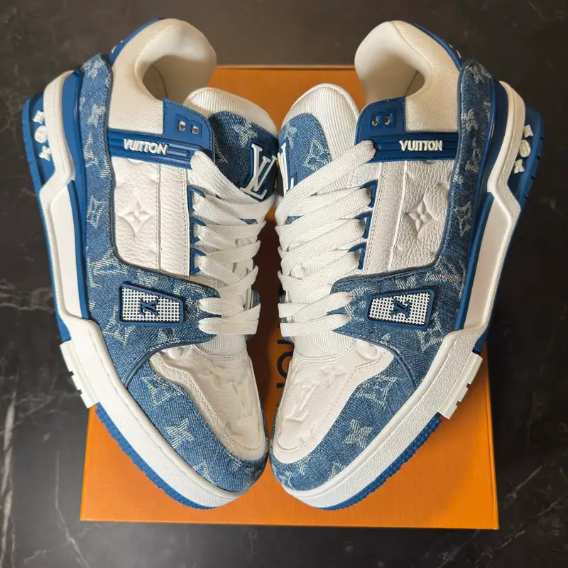 Louis Vuitton Trainer Blue Denim - 1