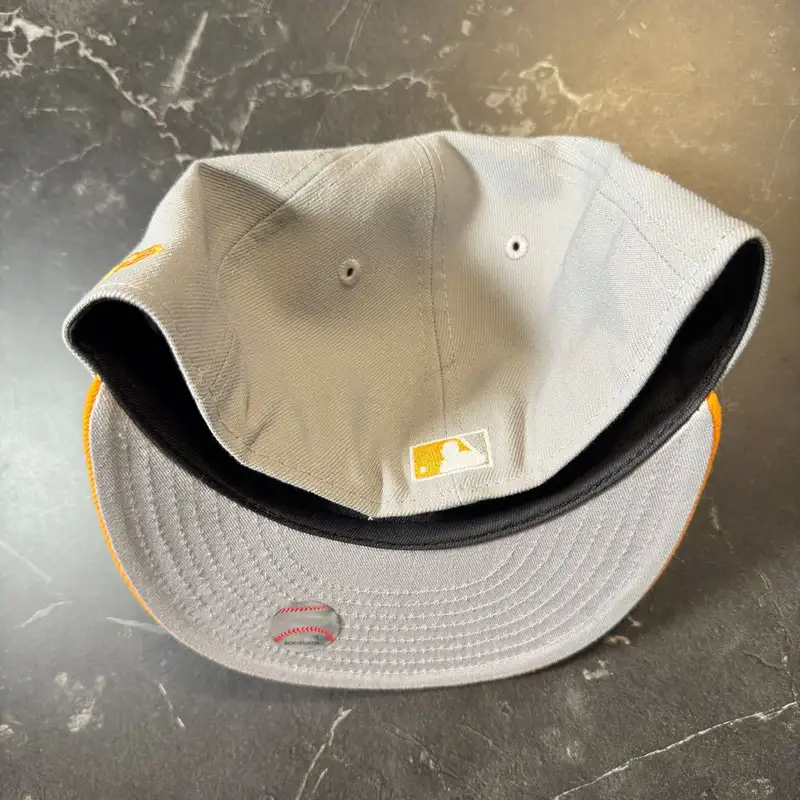 New Era NYC Grey Orange Hat 2