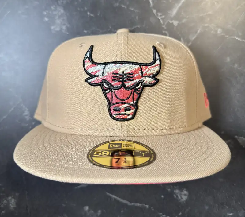 New Era Bulls Beige Hat - 1