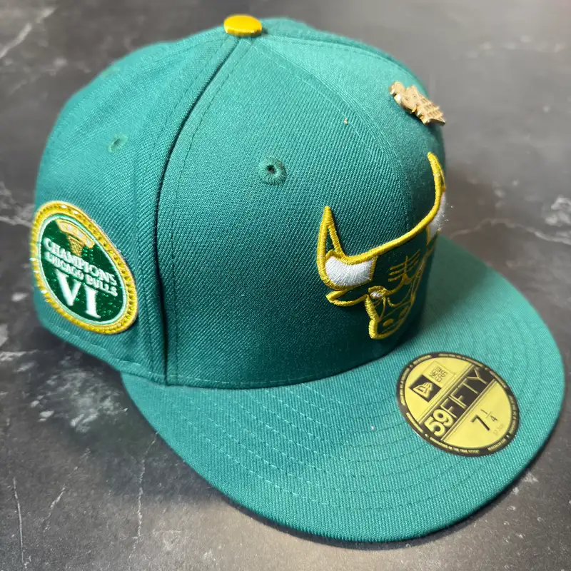 New Era Bulls Green Hat - 1